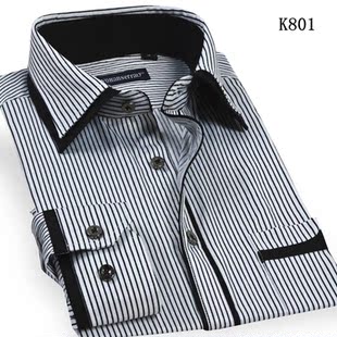  秋冬新款雅戈尔 男式长袖条纹衬衫男士衬衣抗皱免烫