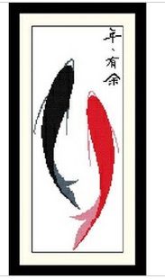 年年有余鱼精准印花十字绣年年有鱼图新款客厅
