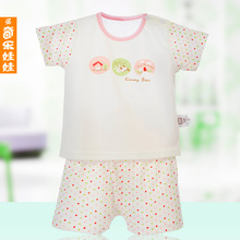St. Kiloto doll 2013 new baby summer children's clothing girls and boys cotton t-shirt Shorts Set