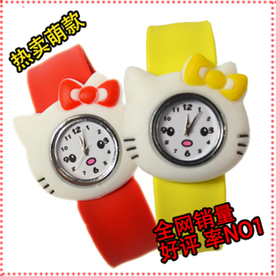  可爱童真 潮流儿童手表拍拍表 韩版男女孩 腕表卡通果冻表