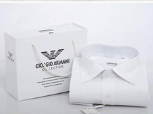 Men's Shirt Men's casual shirts men spring solid color short-sleeved shirt ARMANI