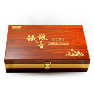  花香型安溪铁观音茶叶 高档精美礼盒装 常客礼品茶 木盒配手提袋