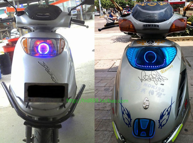 本田小公主 125踏板车 女装摩托车 氙气灯 双光透镜天使眼恶魔眼在类目 摩托车/装备/配件, 摩托车配件, 摩托车氙气灯中 - 来自Buy2taobao.com提供专业的淘宝代购服务