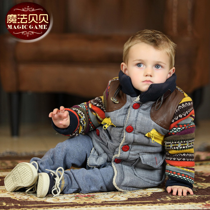 1-2岁男宝宝冬装外套加厚 2013冬季新款一岁半