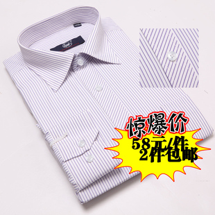  雅戈尔男装新款男式正品衬衫商务休闲抗皱免烫男士长袖衬衣