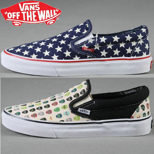  万斯帆布鞋Vans男鞋韩版女鞋英伦专柜正品代购潮情侣懒人鞋滑板鞋