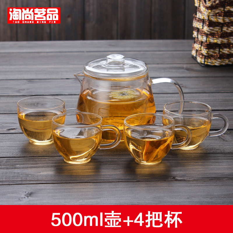 耐热手工玻璃茶具花茶壶蒸茶壶功夫茶壶透明过滤企鹅壶500ml|msdalam kategori pinggan mangkuk, set teh, teko - dari Buy2taobao.com untuk memberikan perkhidmatan ejen Taobao profesional membeli