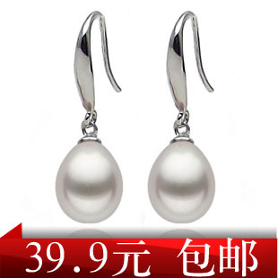  元旦特价包邮天然淡水珍珠耳环925银耳钉女款耳饰正品送亲人女友