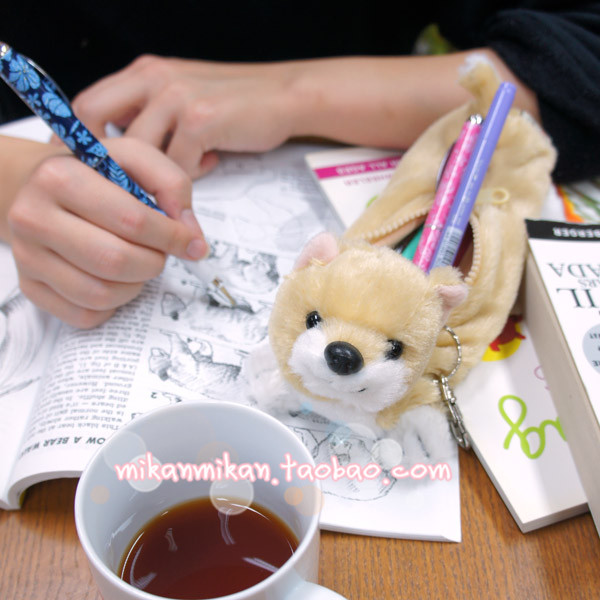 现货!日本 puppy passion 小柴犬毛绒 笔袋/高尔夫球袋|msdalam kategori Toy/bayi/teka-teki/blok bangunan/model, pembelajaran/eksperimen/lukisan alat tulis, menulis kes - dari Buy2taobao.com untuk memberikan perkhidmatan ejen Taobao profesional membeli