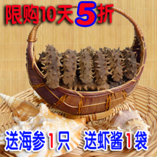  包邮 8-9年烟台长岛野生淡干海参长岛刺参干货皇纯顶级海参