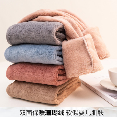 秋冬儿童暖暖裤加绒女童打底裤男童装保暖睡裤加厚宝宝外穿童裤子