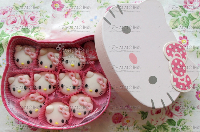 翻糖宝宝周岁百天饼干/mini kitty凯蒂猫小甜点纯手工饼干/喜饼 翻糖宝宝周岁百天饼干/mini kitty凯蒂猫小甜点纯手工饼干/喜饼