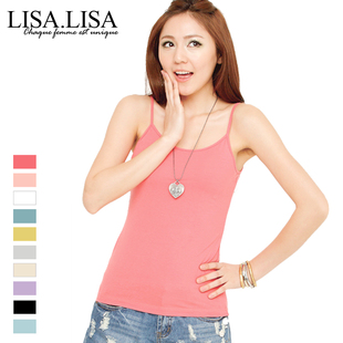  lisalisa春夏新款女装韩版百搭吊带背心打底衫小背心