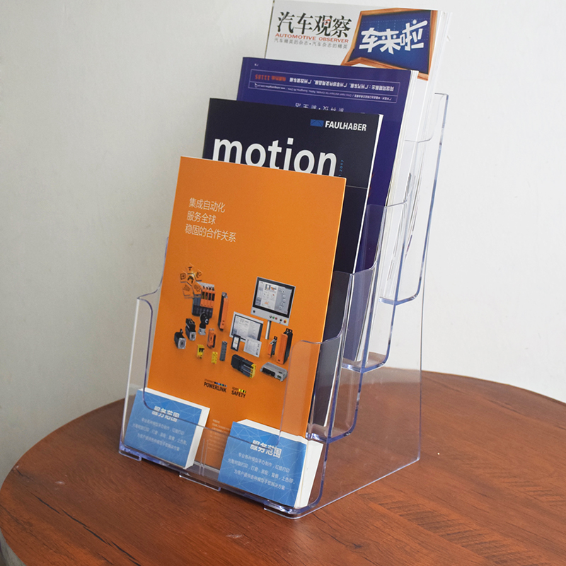 Advertising alone Information display Desktop display Acrylic The newspaper stand Folding frame transparent A4 4 layersin the Electronic Dictionary/Electronic paper book/Stationery , Shelves/Display items , Magazine Rack/Display category - from Buy2taobao.com to provide professional Taobao agent buy service