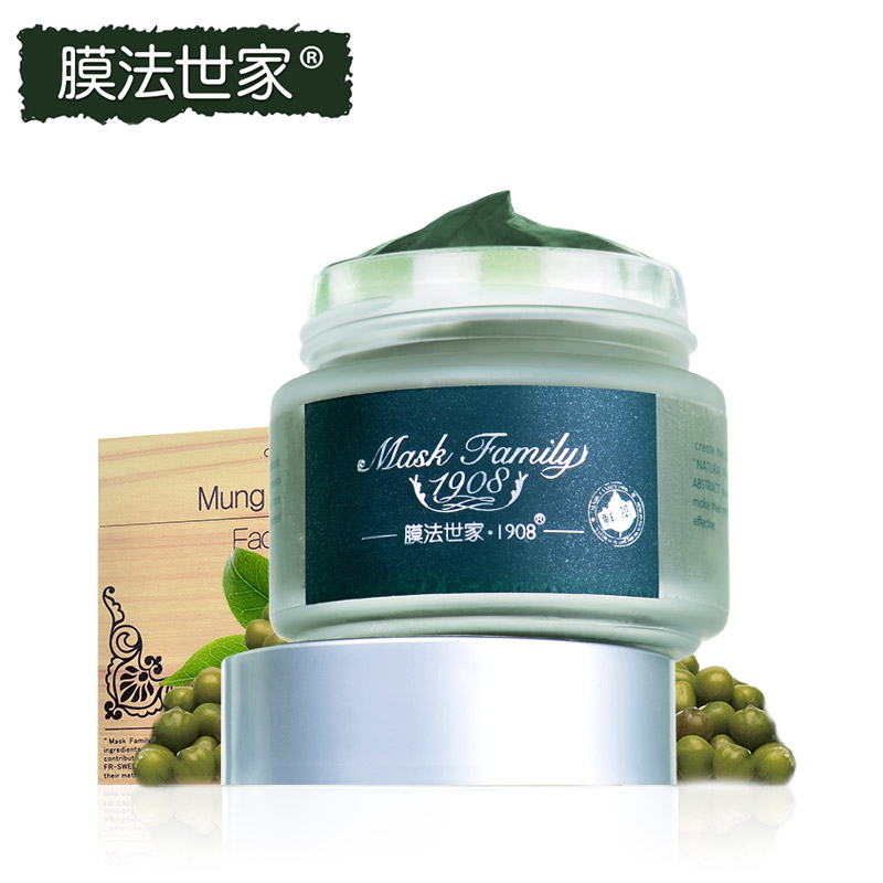 【膜法世家】绿豆泥浆面膜100g 