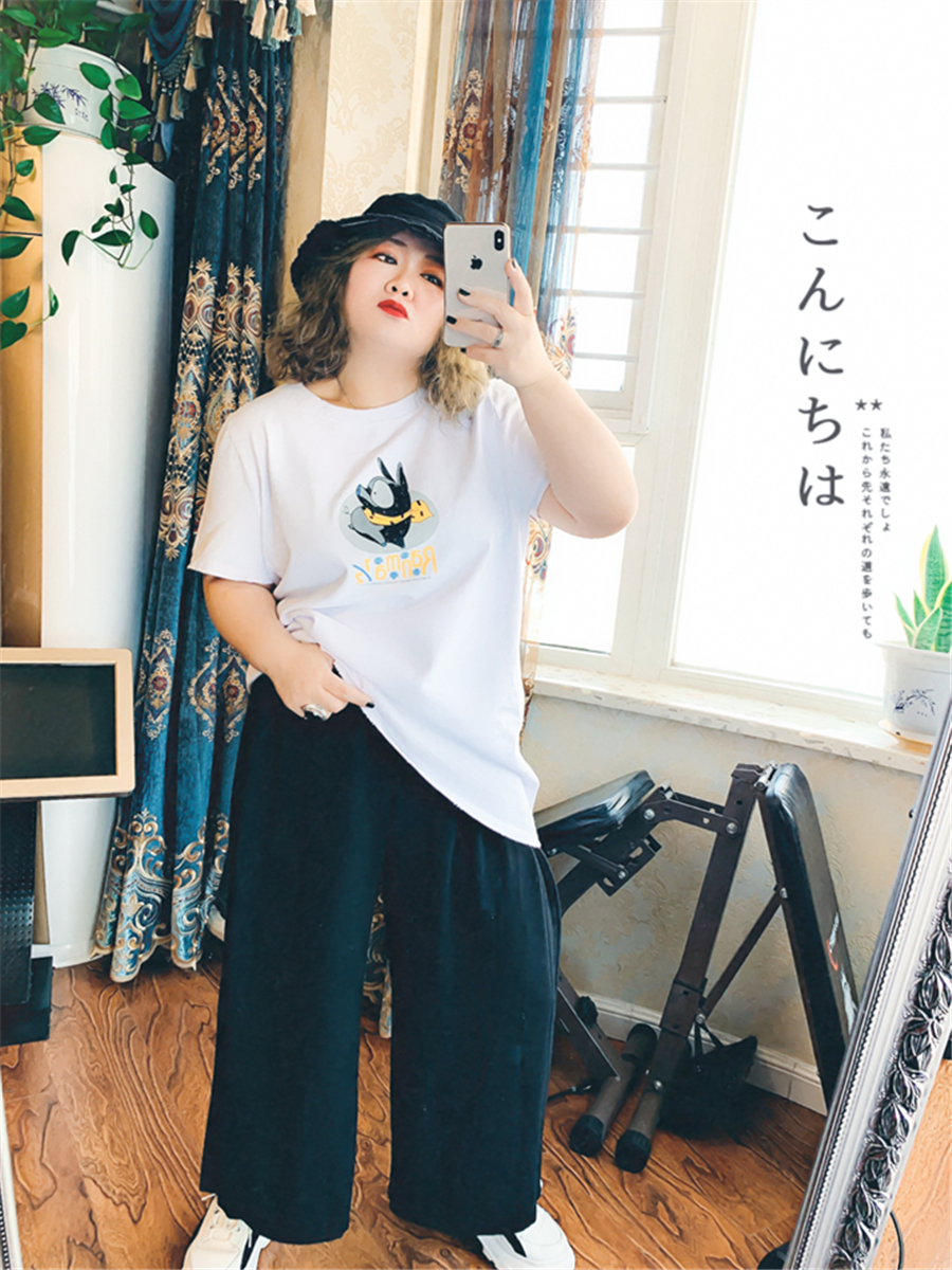 Korean Edition Large Women's wear Western style By age 200 Pounds of fat MM Wide leg pantsin the Women's clothing/Boutique , Large size women category - from Buy2taobao.com to provide professional Taobao agent buy service