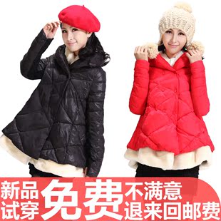  斗篷冬装新款韩版时尚棉服大码加厚大衣棉衣大摆外套128268同款女