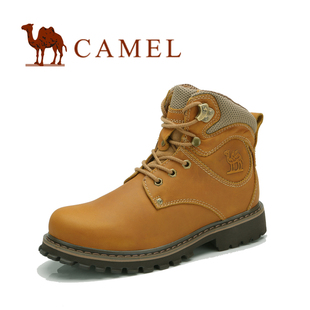  CAMEL 骆驼 正品 春季新款户外靴 男士牛皮休闲靴子 2329018