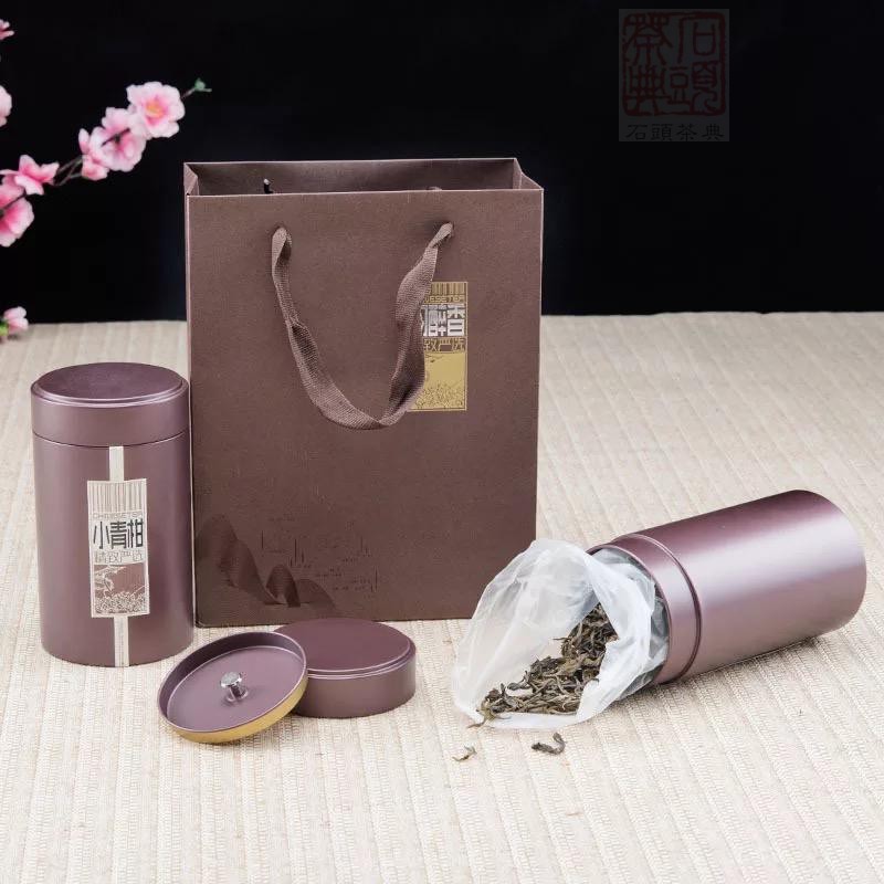 通用金属桶 纯色空白圆形双层子母盖茶叶铁罐礼袋装高档礼盒装|msdalam kategori pinggan mangkuk, set teh, caddy teh - dari Buy2taobao.com untuk memberikan perkhidmatan ejen Taobao profesional membeli