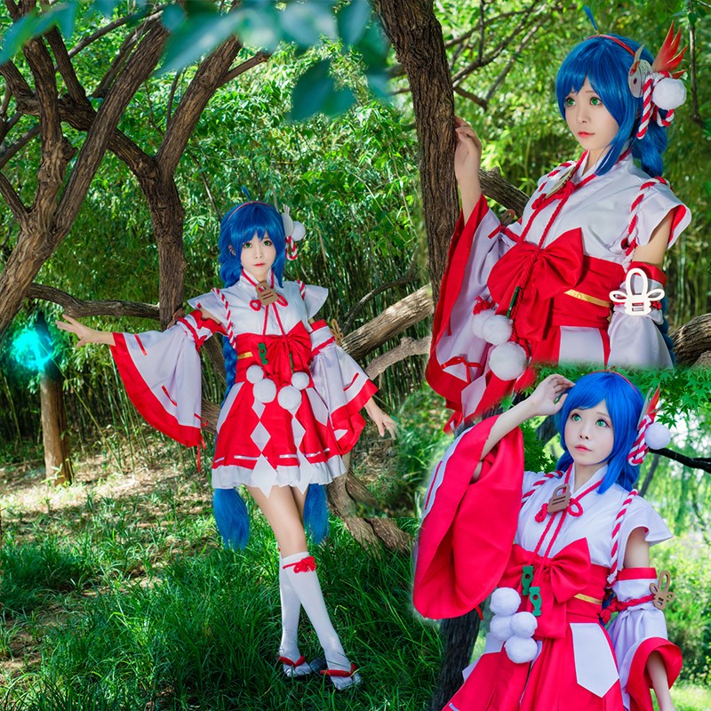 荣耀大乔cos服巫女动漫cosplay服装女和服cosply女仆装伊势|msdalam kategori mod main/animasi/Zhou Bian/cos/permainan papan, kostum cosplay/props/perkhidmatan, Wanita Cosplay - dari Buy2taobao.com untuk memberikan perkhidmatan ejen Taobao profesional membeli