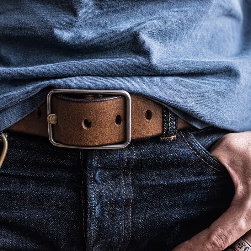 Buried is not bad The first layer cowhide man Belt Retro Trend manual genuine leather belt Steel buckle Belt P27in the Accessories/Leather belt/Hat/Muffler , Belt/Leather belt/Yaolian category - from Buy2taobao.com to provide professional Taobao agent buy service