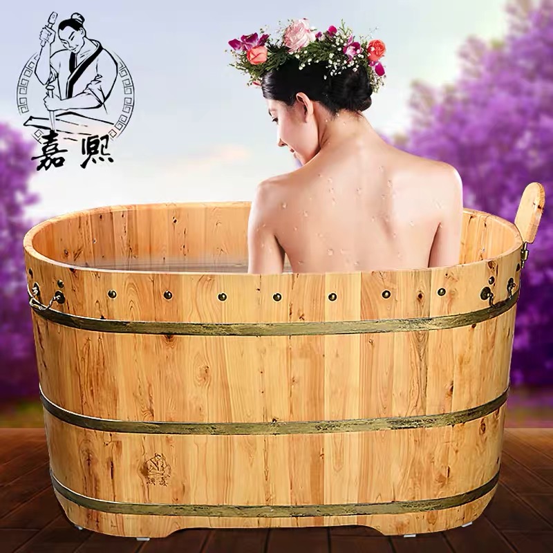 Jiaxi barrel Physical store solid wood Deep soaking Bath barrel Leisure Type 3 1200*600*680 Shunfengin the Family/Personal Cleaning Tools , Sanitary appliances/Bathroom accessories , Bath barrel/Washpot category - from Buy2taobao.com to provide professional Taobao agent buy service