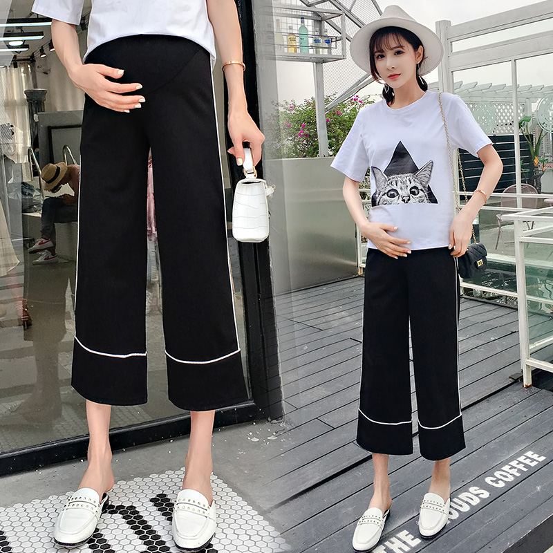 孕妇裤子春夏装2019新款时尚潮妈宽松春秋薄款外穿九分阔腿裤夏季在类目 孕妇装/孕产妇用品/营养, 孕妇裤/托腹裤, 孕妇阔腿裤中 - 来自Buy2taobao.com提供专业的淘宝代购服务