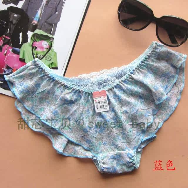 甜美可爱<em>少女</em>纯棉中腰学生卡通<em>内裤</em> 多色<em>青蛙</em>