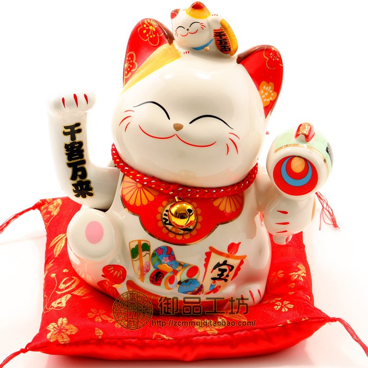 包邮金石工坊 宝船电动摇手猫陶瓷招手招财猫/开业礼品 53279|ruв категории Домашний быт, декоративная посуда, счастливая кошка - от Buy2taobao.com для оказания профессиональной услуги покупки агента Taobao