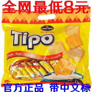  T 正宗越南零食 TIPO白巧克力面包干300g进口食品 饼干 中文标