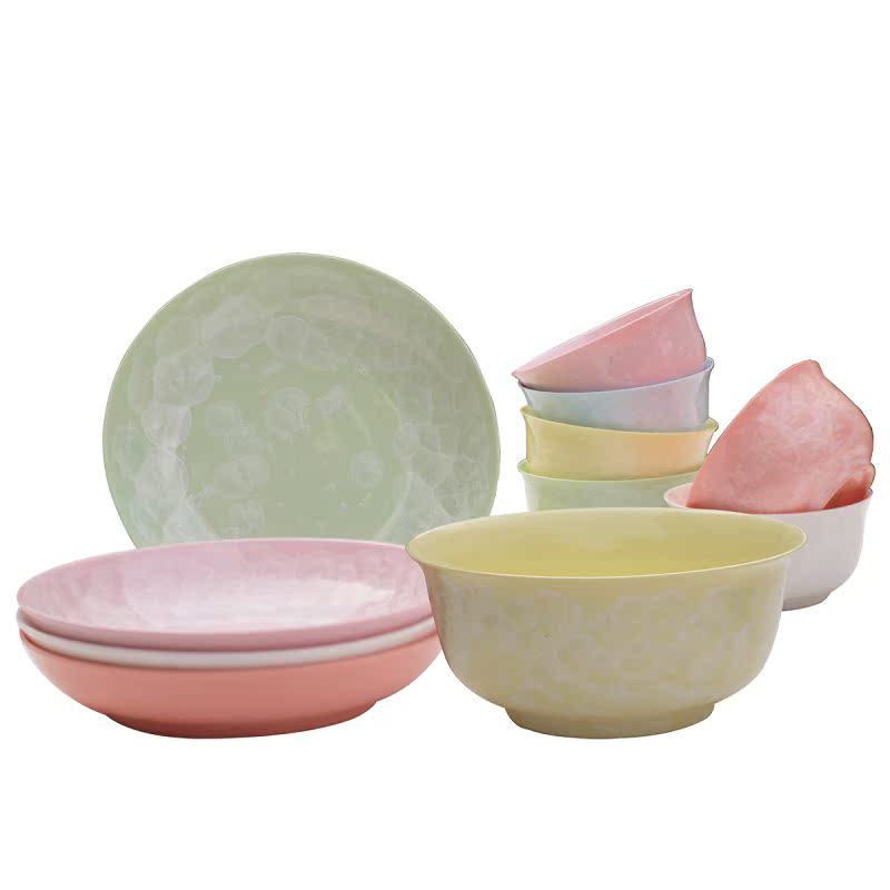 厨房餐饮用具餐具套装11头 带1面碗 碗盘子 陶瓷器餐具可微波 厨房餐饮用具餐具套装11头 带1面碗 碗盘子 陶瓷器餐具可微波