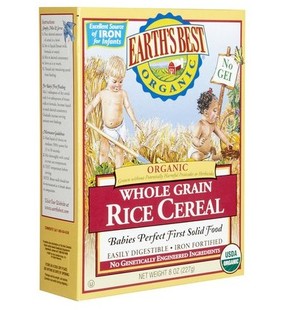  甜甜妈现货！美国Earth's Best世界最好有机大米米粉4个月