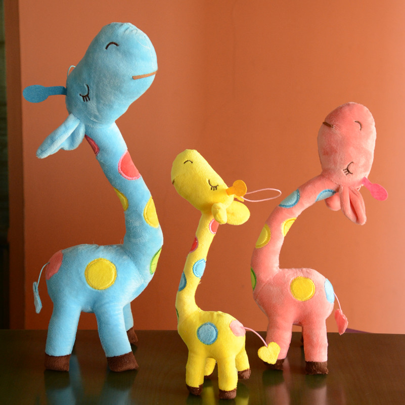 创意可爱卡通布艺长颈鹿...