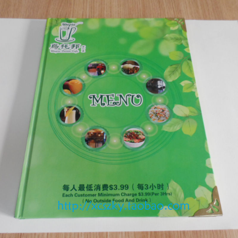 菜譜印刷定制價目表制作 酒水單 菜單 活頁 菜譜本 四周加金角在類目 電子詞典/電紙書/文化用品, 印刷製品, 定製菜譜/桌牌/臺牌中 - 來自Buy2taobao.com提供專業的淘寶代購服務