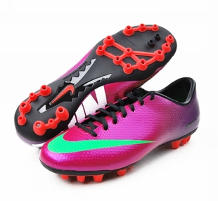  正品耐克足球鞋刺客9紫NIKE MERCURIAL VICTORY IV AG 555608-635