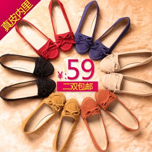  春鞋新款潮婚鞋蝴蝶结平底鞋 欧美 单鞋大码女鞋 外贸原单鞋