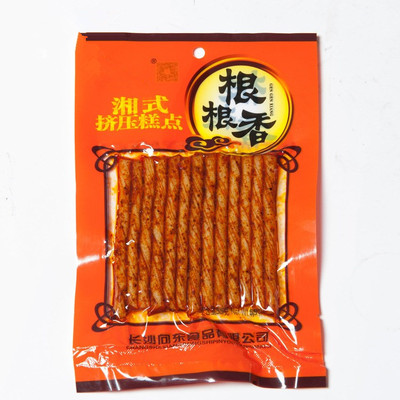 向东素牛筋麻辣条湘式挤压糕点 根根香 辣条 面筋55g*