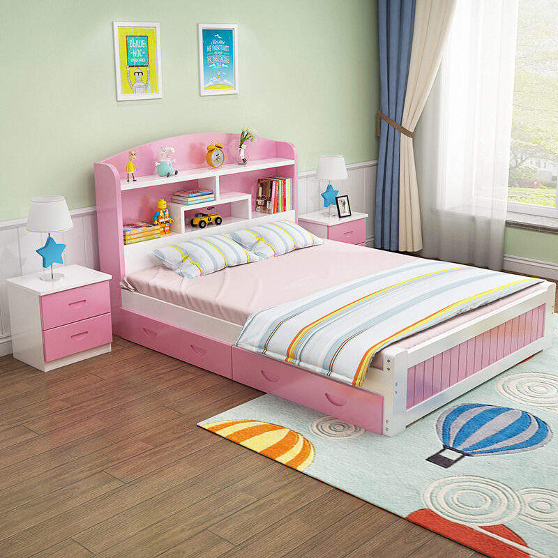 Children bed girl Princess Bed multi-function solid wood Bookshelf bed 1.5 M child bed 1.2 boy single bedin the Diapers/Care/Feeding/Push lathe , Crib/Crib/Cradle/Chair , Crib/Children's beds category - from Buy2taobao.com to provide professional Taobao agent buy service