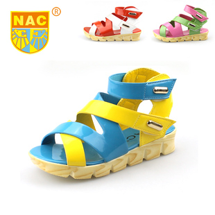  NAC 夏季新款儿童鞋凉鞋女童韩版鱼嘴公主单鞋大童罗马潮