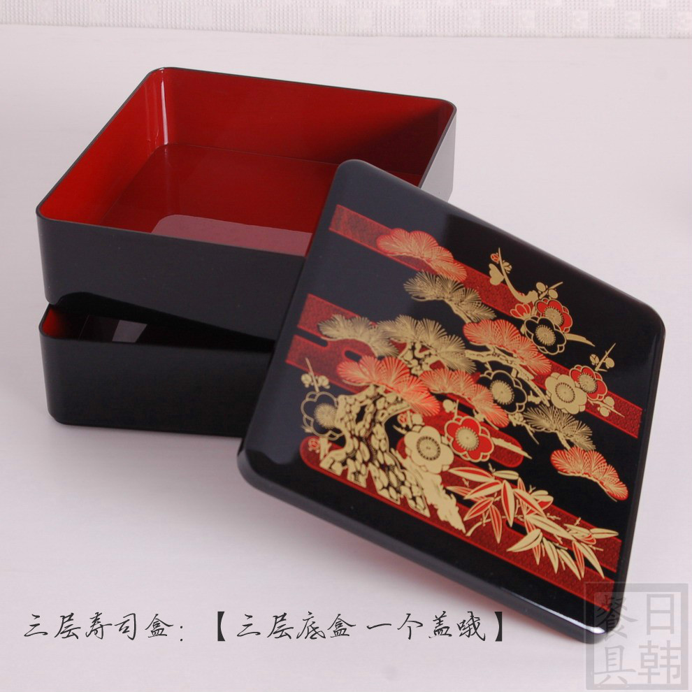 High-capacity three layers Japanese Bento Box new year Sushi Box Japan Snack box Lunch box And type Container Picnic boxin the Tableware , Tableware , Boxes/Cooler/Heat to the pot category - from Buy2taobao.com to provide professional Taobao agent buy service