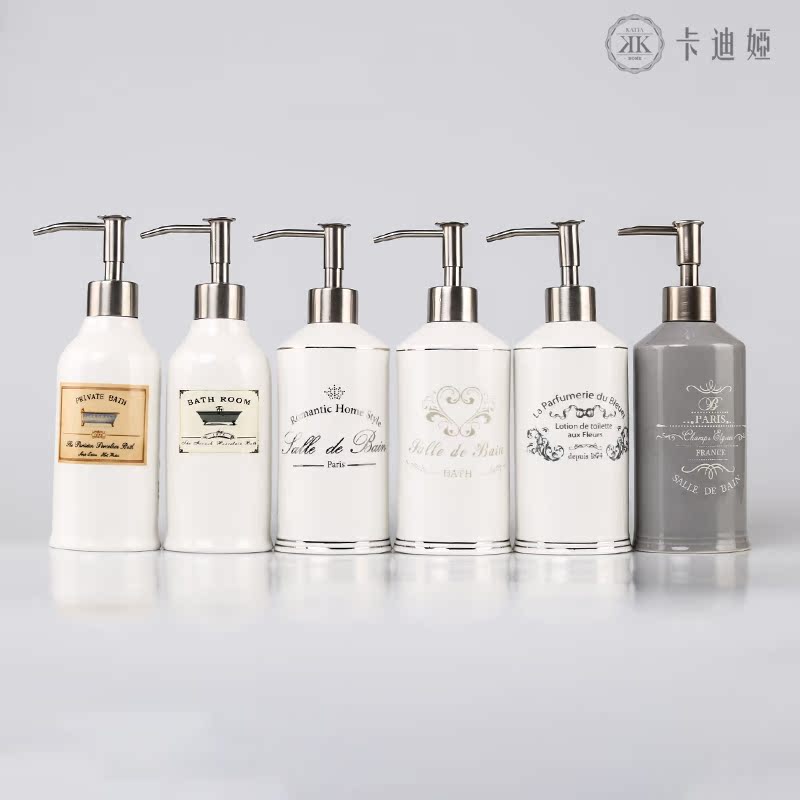 清仓 陶瓷美式卫浴乳液瓶洗手液瓶 高档酒店家居沐浴露分装按压瓶|msdalam kategori keluarga/Alat Pembersihan peribadi, perkakas kebersihan/aksesori bilik mandi, emulsi - dari Buy2taobao.com untuk memberikan perkhidmatan ejen Taobao profesional membeli