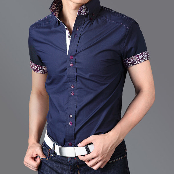 夏装2013新款精品男装<em>海澜之家</em>短袖<em>衬衫</em>男式