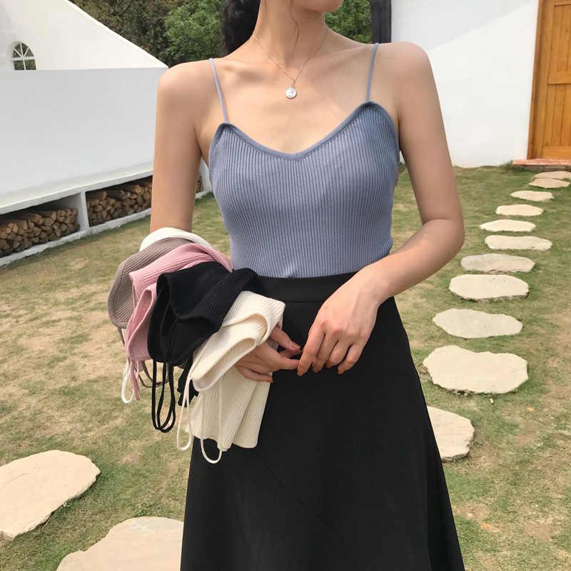 春夏韩版无袖打底吊带针织衫女士外穿背心弹力百搭修身显瘦上衣女|ruв категории Всё для беременных и кормящих, материнство, костюм - от Buy2taobao.com для оказания профессиональной услуги покупки агента Taobao