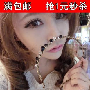  U27【包邮】正品饰品 韩国新款手工靓丽水晶串珠发箍 精美发饰