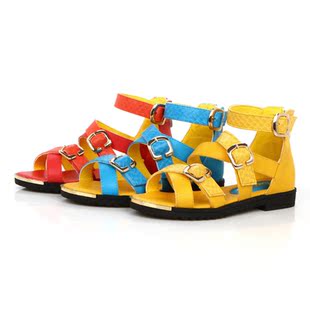  童鞋 儿童凉鞋 新款夏季 女童凉鞋 公主鞋皮革韩版潮鞋