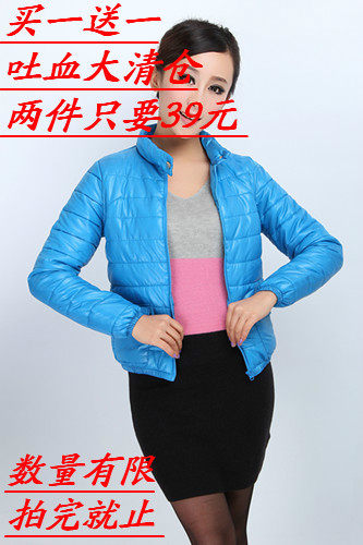 Special offer clearance women down coat Korean fashion warm cotton dress warm jacket long sleeves stand collar