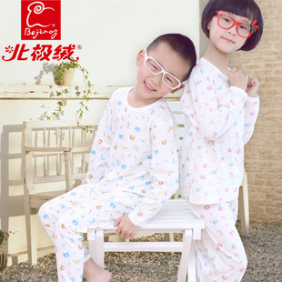  【消灵123】北极绒儿童睡衣男孩女童夏家居服宝宝内衣空调服婴儿