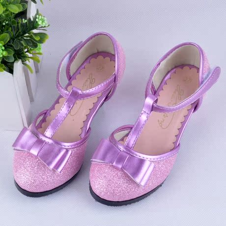 新款<em>韩版</em>女童鞋<em>儿童高跟鞋小孩公主</em>皮鞋<em>女孩</em>拉