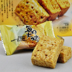  台湾特产 谷物杂粮饼干 金安记每日大麦乳酪味 168g 健康零食