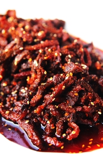  蜀香味 麻辣牛肉干（重辣）正宗四川特产小吃零食 120g  满39包邮